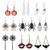 9 Pairs Halloween Dangle Earrings for Women Halloween Theme Earrings Pumpkin Spide Drop Dangle Earring for Girls Halloween Party Dress -9 pairs colorf