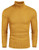 COOFANDY Mens Slim Fit Turtleneck Sweater Casual Knitted Twisted Pullover Solid Sweaters -Yellow  Medium-