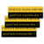 9x3 Female Asian Driver 3-Pack Bumper Sticker with Yellow Text on Black Background  Funny Bumper Sticker  100 Waterproof and Durable