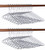 Amber Home 30 Pack Metal Shirt  Suit  Clothes Hangers for Coat  Pants with Polished Chrome  Heavy Duty Silver Metal Hanger