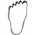 Wilton Metal Cookie Cutter 3"-green/foot