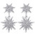 Star Earrings Starburst Earrings Gold Star Drop Earrings Crystal Hexagram Cubic Zirconia Stud Statement Dangle Earrings for Women Girls Wedding Party