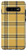 Galaxy S10- Classic Golden and Gray Plaid Buffalo Gingham Check Pattern Case