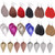 Leather Earrings Lightweight Faux Leather Leaf Earrings Teardrop Dangle Handmade for Women Girls