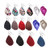 Leather Earrings Lightweight Faux Leather Leaf Earrings Teardrop Dangle Handmade for Women Girls