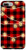 iPhone 7 Plus-8 Plus Christmas Plaid Xmas Lights on Red and Black Buffalo Plaid Case