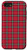 iPhone SE -2020- - 7 - 8 Classic Red and Black Plaid Buffalo Gingham Checked Pattern Case