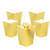 YESON Gold Popcorn Boxes Mini Paper Popcorn Box for PartyPack of 12
