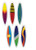 Oasis Supply 12 Count Surfboards Cake and Cupcake Toppers, Assorted