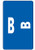 Smead AlphaZ ACCS Color-Coded Alphabetic Labels Letter B Dark Blue 100 Labels per Pack 67172