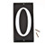 HY-KO Products CA-250 Aluminum House Number 0 ZERO Black with Reflective