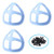 3D Stand Bracket Inner Support Frame Bracket Face Mas-k Bracket for Lipstick Protection and Supporting More Breathing Space Blue 3pcs