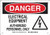 Brady 131715Electrical Equipment Authorized Personnel ONLY with Picto Sign Aluminum 7 H x 10 W BlackRed on White 1Sign