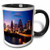 3dRose mug_62232_4" Austin Texas Two Tone Black Mug, 11 oz, Multicolor