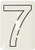 3dRose lsp-3172-1 Number 7 Single Toggle Switch
