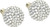 Bell Automotive 22-1-46515-8 Silver Disco Diamond License Plate Fastener