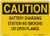 Brady 25792 14 Width x 10 Height B-401 Plastic Black on Yellow Traffic Sign Industrial Header Caution Legend Battery Charging Station No Smoking Or Open Flames
