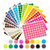 1120 PCS 34 Round Color Coding Dots Circle Coding Labels Stickers Labels -16 Assorted Colors