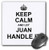 3dRose Keep Calm and Let Juan Handle it Funny Fun Personal Name, Mouse Pad, 8" by 8" (mp_233454_1)