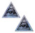 Trippy Triangle Silver Glitter with All Seeing Eye Pasties by Pastease os