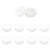 Geesatis 10 Pcs Locking Hole Plugs Button Cover 1 inch Plastic Hole Plugs Snap in Hole Plugs for Door Window Hole White