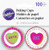 Wilton Mini Baking Cups-Words Can Express 100/Pkg, Multi
