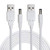 Liwinting 2pcs 1_5m4_92Feet USB A Type Male to 2_1 mm x 5_5 mm DC 5V Power Plug Connector Cable USB to DC 5V Power Plug Connector Cable DC Barrel Male Jack Converter Cable - White