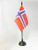 AZ FLAG Norway Table Flag 4 x 6 - Norwegian Desk Flag 15 x 10 cm - Black Plastic Stick and Base