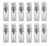 XINGZI 12Pcs 5ml Empty Airless Vacuum Pump Bottle Refillable Plastic Cream Lotion Bottle Travel Sample Bottles for Cosmetic Make-up Toiletries Liquid Storage Container Vial Jars