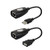 Pasow USB RJ45 Extender Over Cat5Cat5e Cat6 Cable Extension Cable Connector Adapter