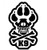 MilSpec Monkey K9 Vinyl Decal SWAT Black