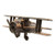 Treasure Gurus Miniature Biplane Die Cast Novelty Toy Plane Pencil Sharpener Aviator Gift