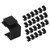 BUPLDET 24-Pack Black Blank Keystone Jack Inserts - Blank Keystone Jack Coupler Insert for Cover FaceplateWallplate