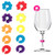 12 Pieces Silicone Drink Marker Wine Glass Charms for Party Champagne Flutes Cocktails Martinis Assorted Colors