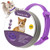 leQuiven Cat Calming Collar Kitten Pheromone Anti-Anxiety Calm Collar Calming Collar for Cats Natural Waterproof Adjustable Collar Up to 15 Inches Fit for Small Medium Large Cats Violet