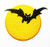 Bat in The Night Animal Logo Patch Embroidered Sew Iron On Patches Badge Bags Hat Jeans Shoes T-Shirt Applique