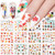 Fall Nail Art Stickers Maple Leaf Tree Word Animal Designs Nail Decals Autumn Winter Water Transfer Nail Art Supplies 12 Sheets Thanksgiving Nail Decors for Women Kids Girls Manicure Decoration Tips