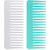 Large Hair Detangling Comb Wide Tooth Comb for Curly Hair Wet Dry Hair No Handle Detangler Comb Styling Shampoo Comb White Cyan