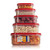 Sealco Food Storage Containers with Lids  Reusable Plastic Containers  BPA-Free, Stackable, Microwave, Dishwasher, Freezer Safe 5 Piece Set