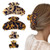 4 PCS Banana Hair Claw Clips Tortoise Shell Cellulose Acetate Hair Jaw Clip Celluloid Leopard Hair Clutcher Crab Clamps for Women Girls by Nspring