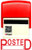 Posted Stamp Text with Date Box on Self-Inking Rubber StampRED Ink - FUTECH