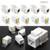 LeaningTech 10 Pcs Keystone Jack RJ45 Ethernet Module Cat6 Network Coupler Punch Down Adapter, with Standard Keystone Port