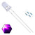 EDGELEC 100pcs 5mm Pink Lights LED Diodes Clear Round Lens 29mm Long Lead DC 3V 100pcs Resistors for DC 6-12V Included Bright Bulb Lamps Light Emitting Diode