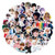 BTS Cute Kpop Stickers for Laptop 50pcs Teens Water Bottles Phone Notebook Scrapbook Car Computer Luggage Guitar Waterproof Decals