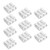 uxcell Spring Wire Connectors Quick Connector Press Type Terminal Barrier Block 3 Ways 10pcs