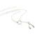 Jovono Fashion Y-Necklaces Wishbone Pendant Necklace Chain Jewelry for Women and Girls Silver