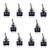 Qiying 10Pcs Mini Toggle Switch Blue MTS-102 Single 3 Pin 2 Gear 3A  250V 6A  125V