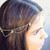 Abien Boho Head Chain Gold Layered Forehead Tassel Hair Chain Jewelry Pearl Wedding Bridal Headpiece Hair Accessories for Women and Girls