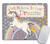 Gaming Mouse Pad Custom Teen Girls Mouse pad Unicorn Figure with Believe in Your Dreams Inspiring Quote Mouse pad