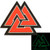 LEGEEON Glow Dark Valknut Viking Norse Rune Heathen Morale PVC 3D Rubber Hook Loop Patch